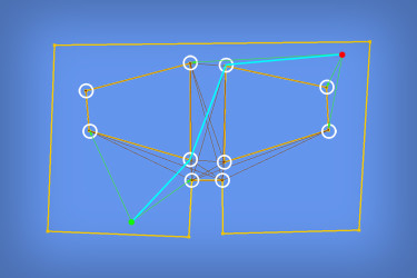 Pathfinding on a 2D Polygonal Map