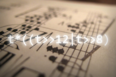 One-line Algorithmic Music in XNA